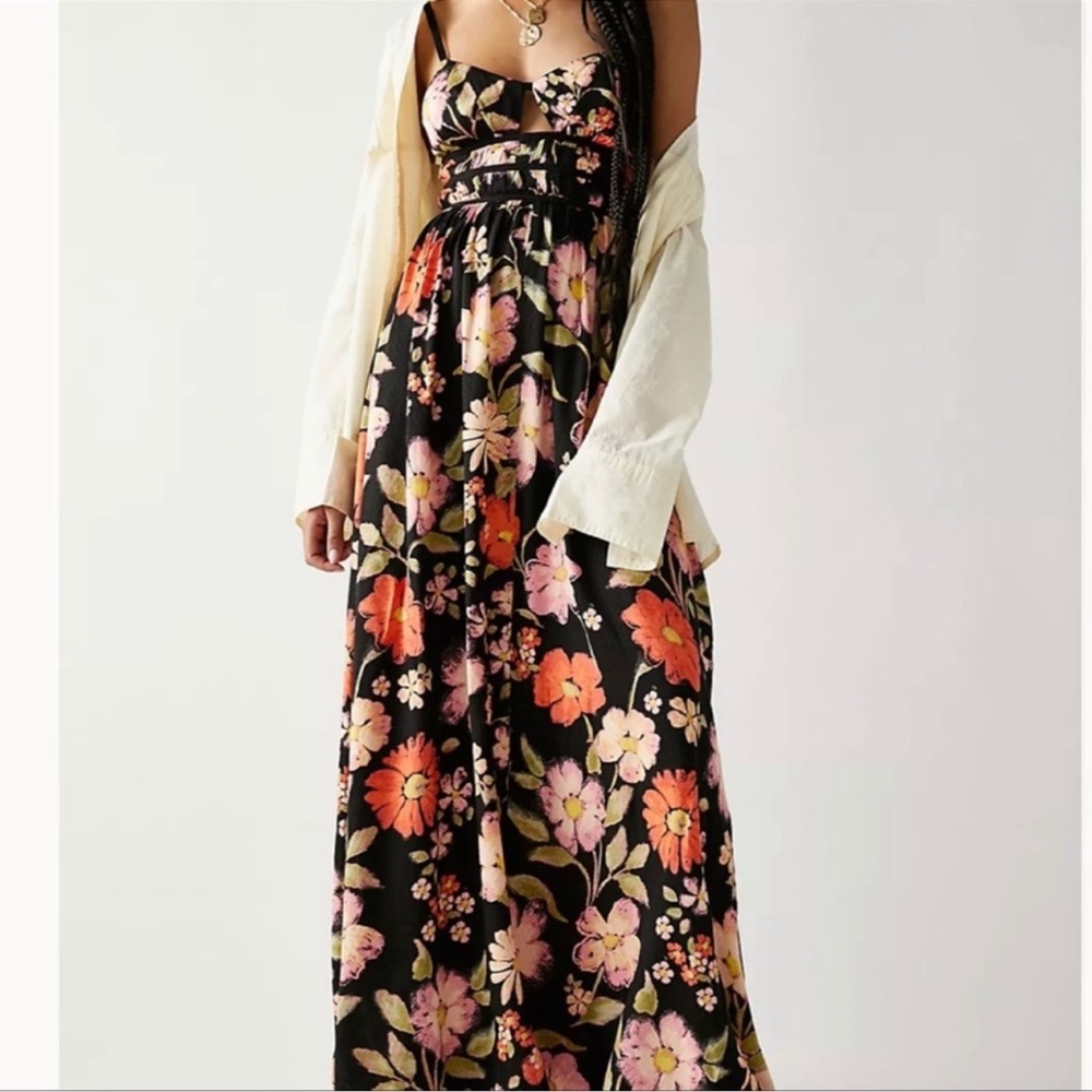NWT Free People | Wisteria Floral Sleeveless Maxi Dress | XS